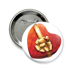 Значок 58 мм Сердце