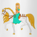 princess riding on a horse