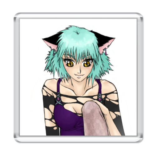 Магнит с принтом   'Неко'