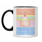 Кружка двухцветная