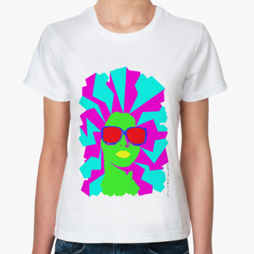 Классическая футболка с принтом Rainbow