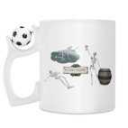 Кружка с футбольным мячиком