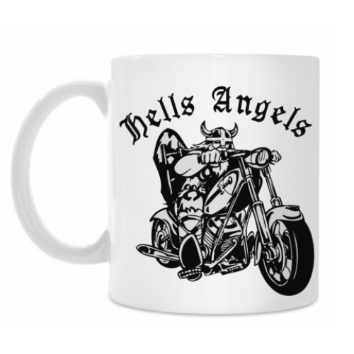 Кружка с принтом Hells Angels