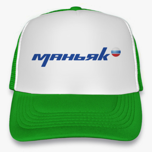 Кепка-тракер с принтом маньяк