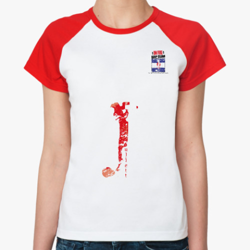 Женская футболка реглан Сигнальный флаг «J» (Juliett)