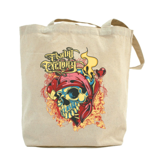 Сумка шоппер с принтом Череп