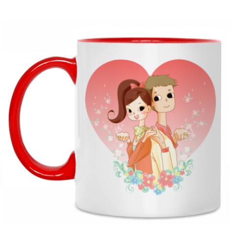 Кружка с принтом Love