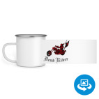 Кружка металлическая белая (круговая запечатка)