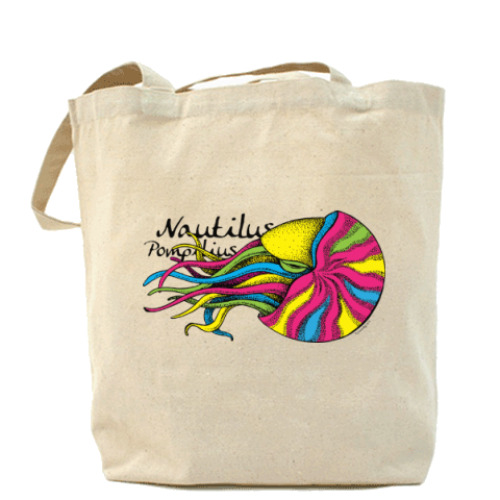 Сумка шоппер с принтом Nautilus Pompilius