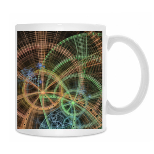 Кружка с принтом Часовой механизм