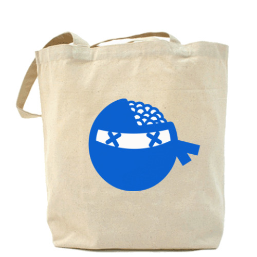 Сумка шоппер с принтом ниндзя!