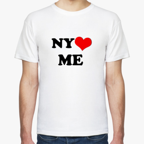 Футболка с принтом NY Loves ME