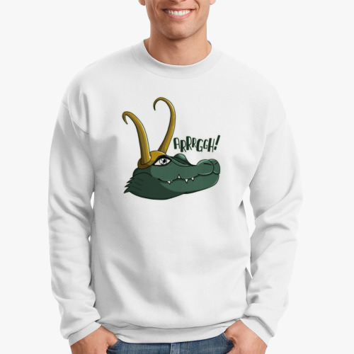 Свитшот с принтом Крокодил Локи