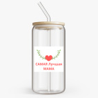 Банка с бамбуковой крышкой