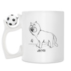 Кружка с футбольным мячиком