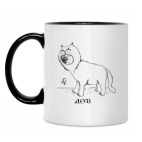 Кружка двухцветная