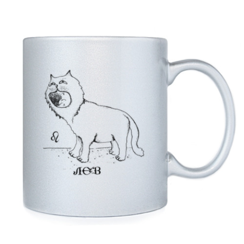 Кружка с принтом Лев / Кот / Зодиак