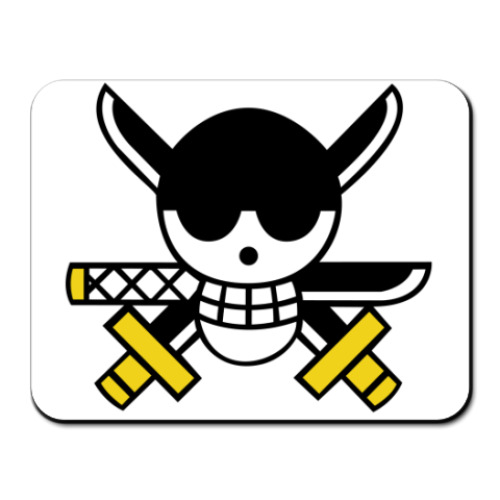 Коврик для мыши с принтом Череп