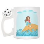 Кружка с футбольным мячиком