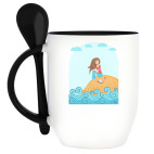 Кружка с ложкой