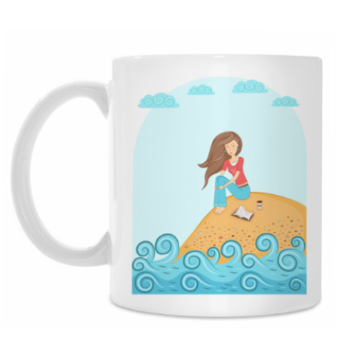 Кружка Девушка и море