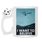 Кружка с футбольным мячиком