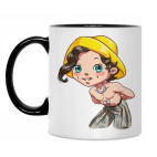 Кружка двухцветная