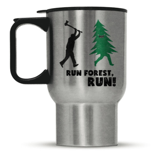 Кружка-термос Run forest run! New Year
