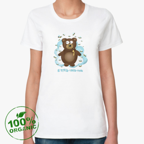 Женская футболка из органик-хлопка Я тучка, я вовсе не медведь!