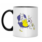 Кружка двухцветная