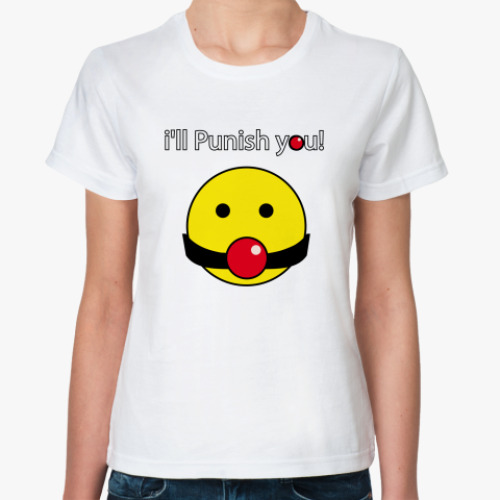 Классическая футболка с принтом Punish