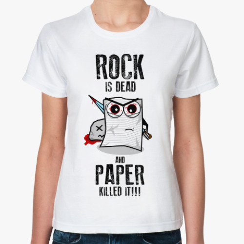 Классическая футболка Rock is dead...