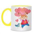 Двухцветная кружка Кролик