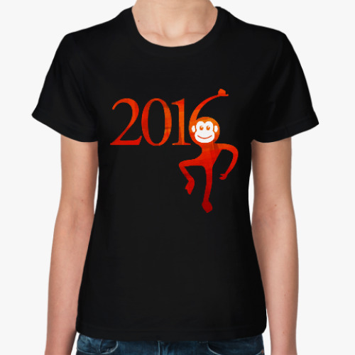 Женская футболка Год Огненной Обезьяны 2016