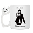 Кружка с футбольным мячиком