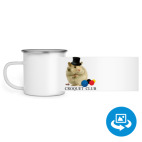 Кружка металлическая белая (круговая запечатка)