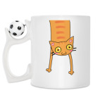 Кружка с футбольным мячиком