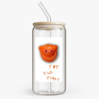 Банка с бамбуковой крышкой