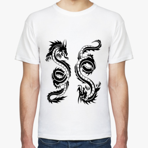Футболка с принтом Драконы