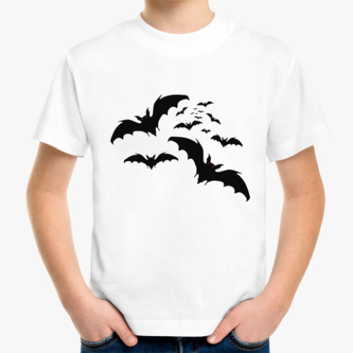 Детская футболка с принтом Летучая Мышь