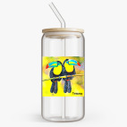 Банка с бамбуковой крышкой