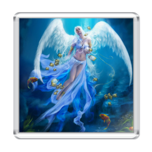 Магнит с принтом Ангел водного мира