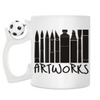 Кружка с футбольным мячиком