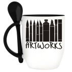 Кружка с ложкой