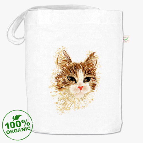 Сумка шоппер с принтом Серьёзный Кот