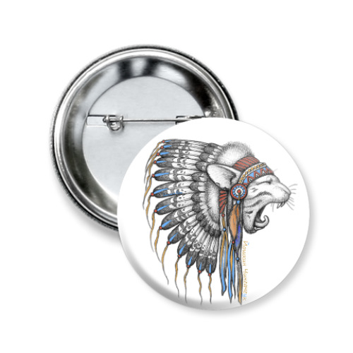 Значок 50мм Йошкин Чингачгук