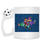 Кружка с футбольным мячиком