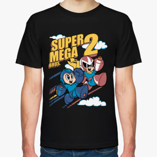 Футболка с принтом Мегамен