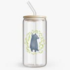 Банка с бамбуковой крышкой