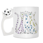 Кружка с футбольным мячиком